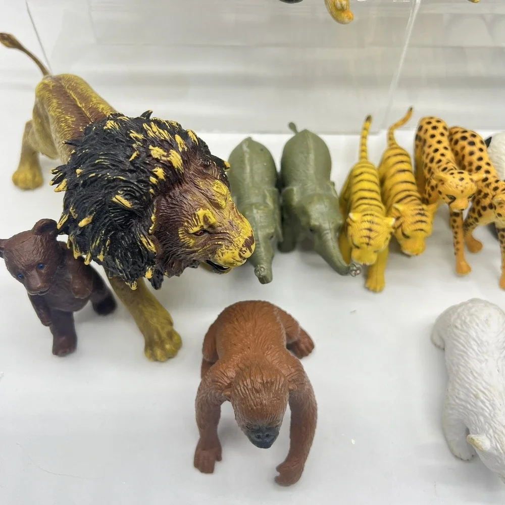 AAA Triple A‎ Zoo Animals Lot Of 25 Heavy Rubber Animal Vintage Elephant Turtle